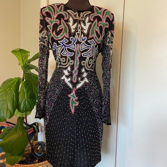 Stunning Vintage Beaded Gown | Vintage Dress - Picture 2 of 16